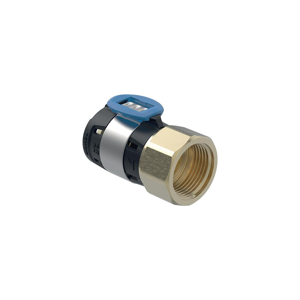 Produktbild för Geberit FlowFit övergång med invändig gänga CuZn21Si3P, Ø32m...