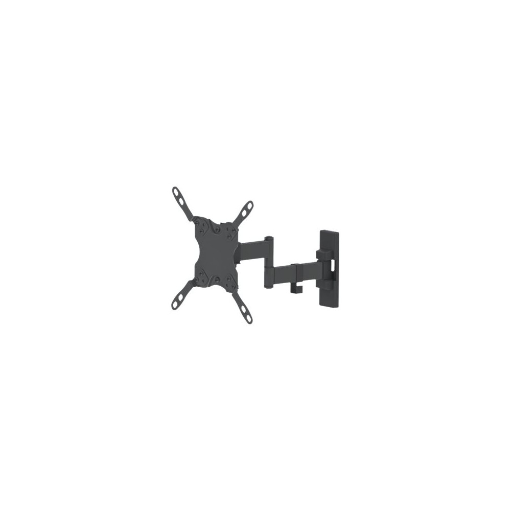 Produktbild för Manhattan TV & Monitor Mount, Wall, Full Motion, 1 screen, Screen Sizes: 13-42", Black, VESA 75x75 to 200x200mm, Max 20kg, Tilt & Swivel with 3 Pivots, Lifetime Warranty konsol - för LCD-TV - svart