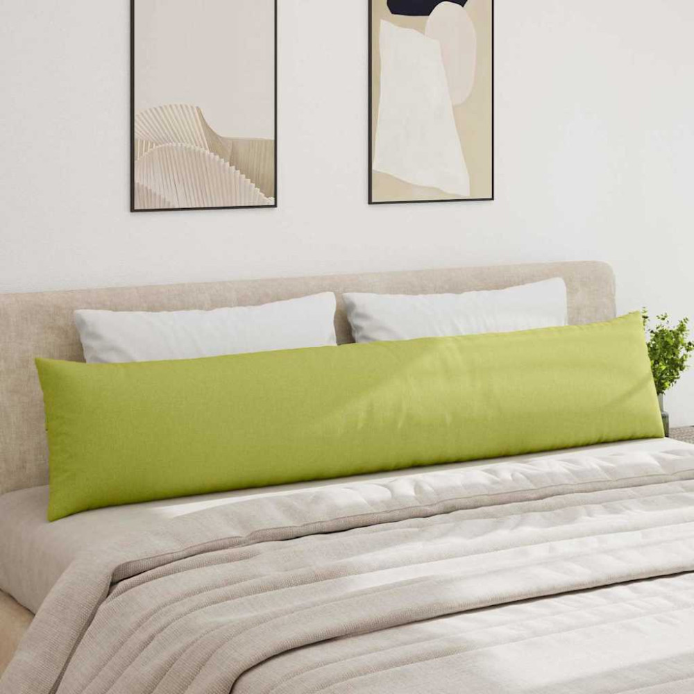 Produktbild för Sofakuddar 2 pcs Ljusgrön 200 x 40 cm tyg