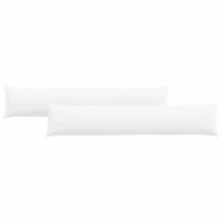 Produktbild för Sofakuddar 2 pcs Vit 200 x 40 cm tyg