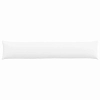 Produktbild för Sofakuddar 2 pcs Vit 200 x 40 cm tyg