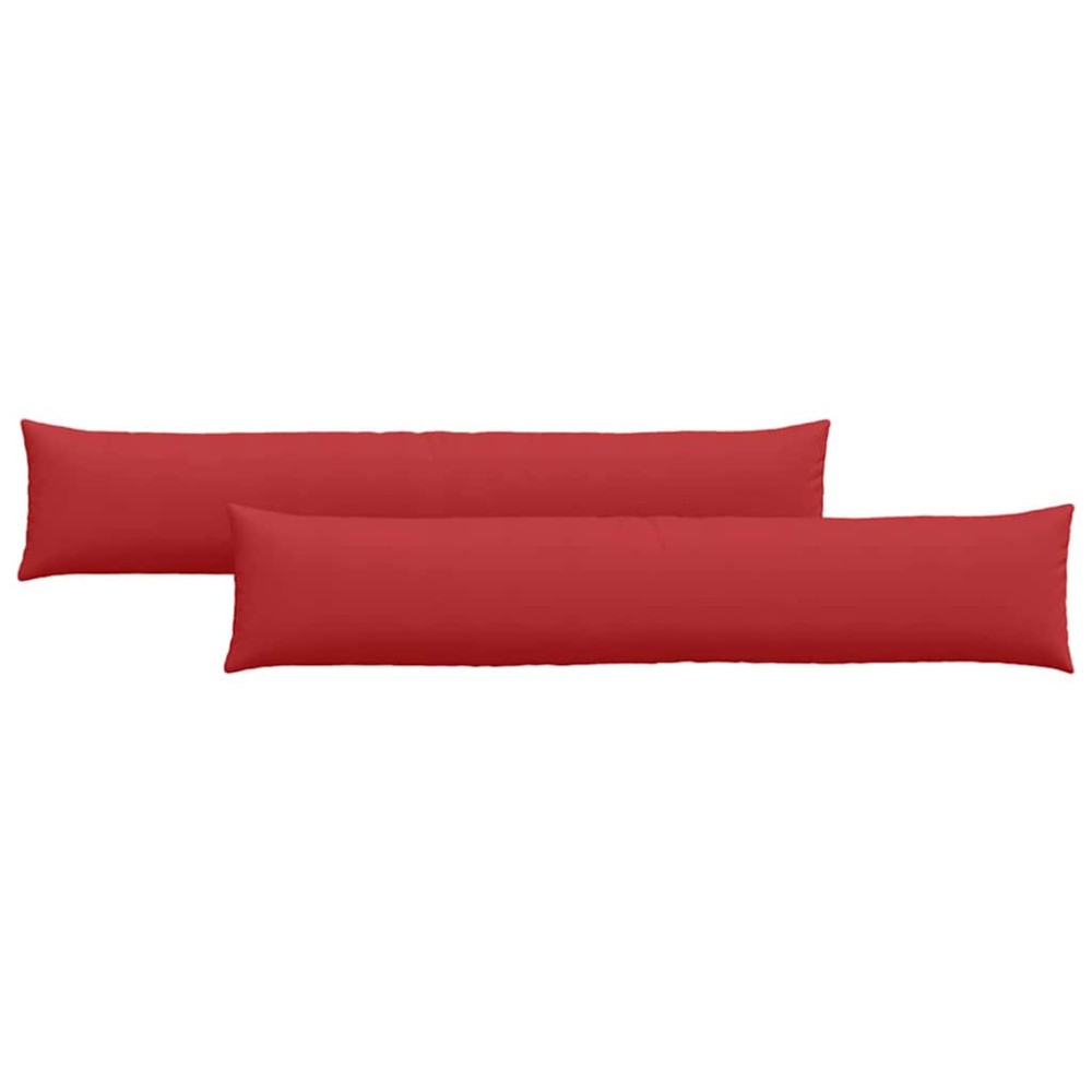 Produktbild för Sofakuddar 2 pcs Röd 200 x 40 cm tyg