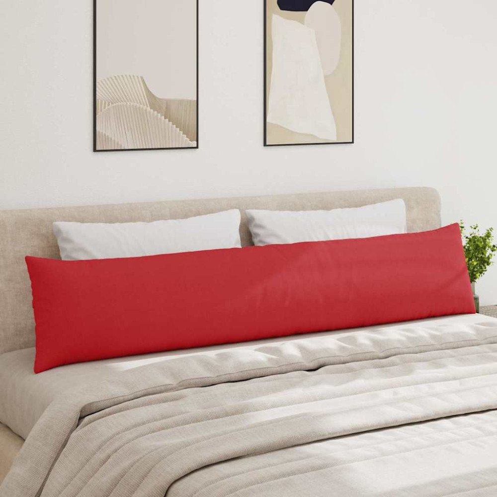 Produktbild för Sofakuddar 2 pcs Röd 200 x 40 cm tyg