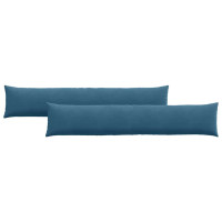 Produktbild för Sofakuddar 2 pcs Blå 200 x 40 cm Kordread tyg