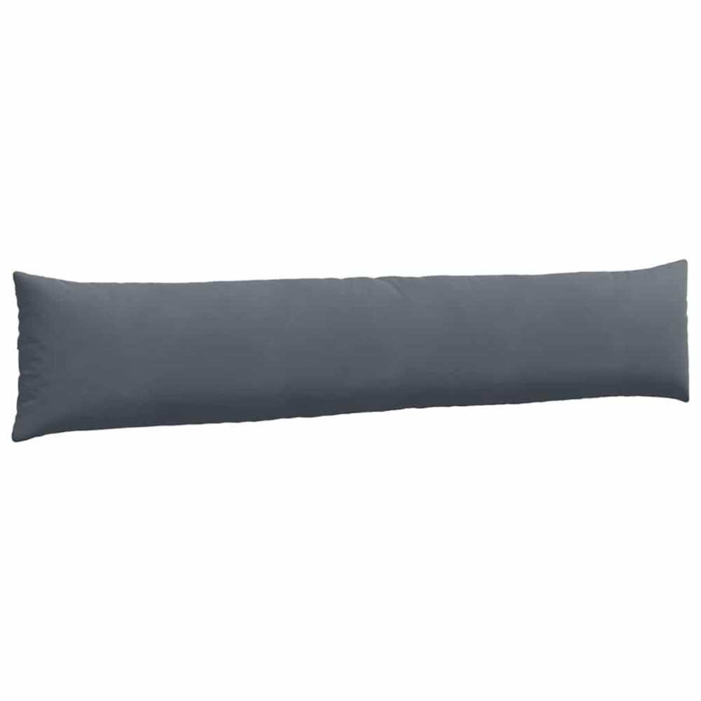 Produktbild för Sofakuddar 2 pcs Mörkgrå 200 x 40 cm Kordread tyg