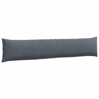 Produktbild för Sofakuddar 2 pcs Mörkgrå 200 x 40 cm Kordread tyg