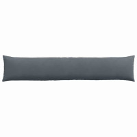 Produktbild för Sofakuddar 2 pcs Mörkgrå 200 x 40 cm Kordread tyg