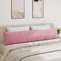 Produktbild för Sofakuddar 2 pcs Rosa 200 x 40 cm Kordread tyg
