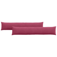 Produktbild för Sofakuddar 2 pcs Vinröd 200 x 40 cm Kordread tyg