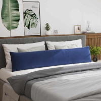 Produktbild för Sofakuddar 2 pcs Polisblå 200 x 40 cm Kordread tyg