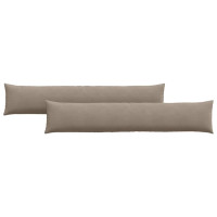 Produktbild för Sofakuddar 2 pcs Taupe 200 x 40 cm tyg