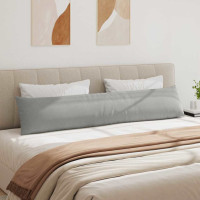 Produktbild för Sofakuddar 2 pcs Ljusgrå 200 x 40 cm tyg