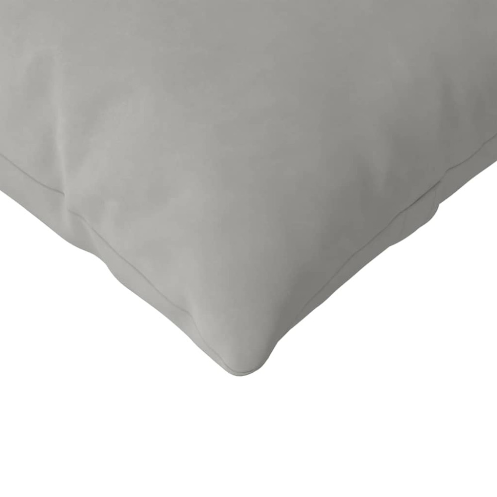 Produktbild för Sofakuddar 2 pcs Ljusgrå 200 x 40 cm tyg