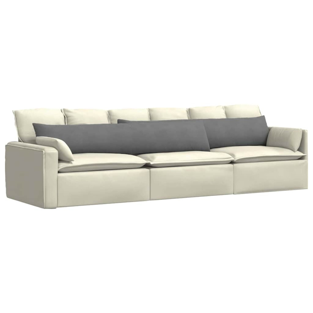 Produktbild för Sofakuddar 2 pcs Mörkgrå 200 x 40 cm tyg