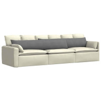 Produktbild för Sofakuddar 2 pcs Mörkgrå 200 x 40 cm tyg