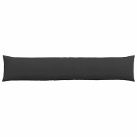 Produktbild för Sofakuddar 2 pcs Svart 200 x 40 cm tyg