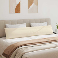 Produktbild för Sofakuddar 2 pcs Beige 200 x 40 cm tyg