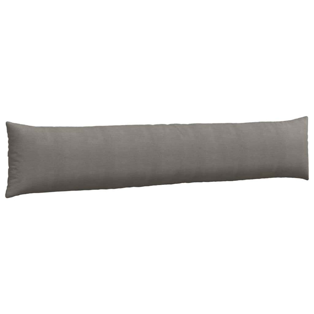 Produktbild för Sofakuddar 2 pcs Ljusgrå 200 x 40 cm Kordread tyg