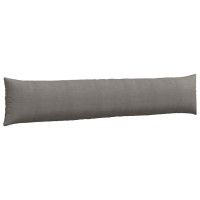 Produktbild för Sofakuddar 2 pcs Ljusgrå 200 x 40 cm Kordread tyg