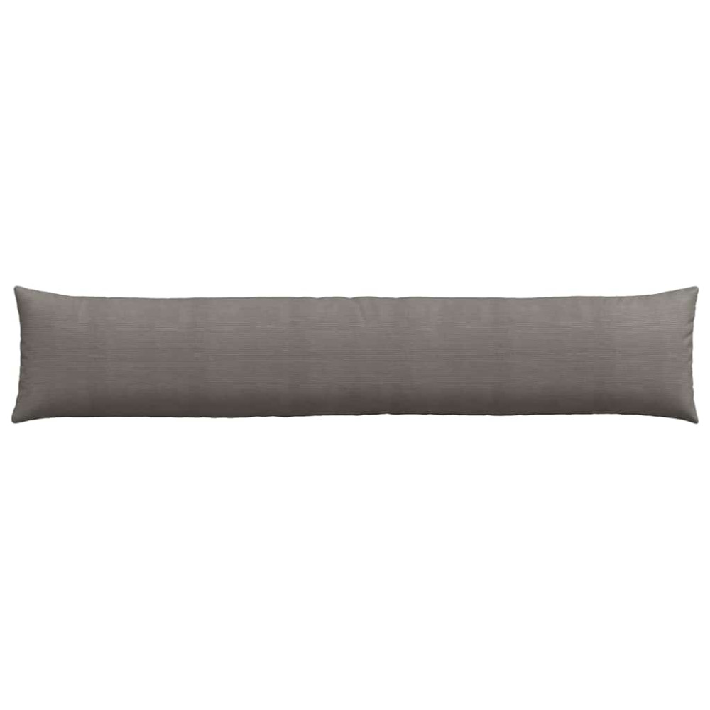 Produktbild för Sofakuddar 2 pcs Ljusgrå 200 x 40 cm Kordread tyg