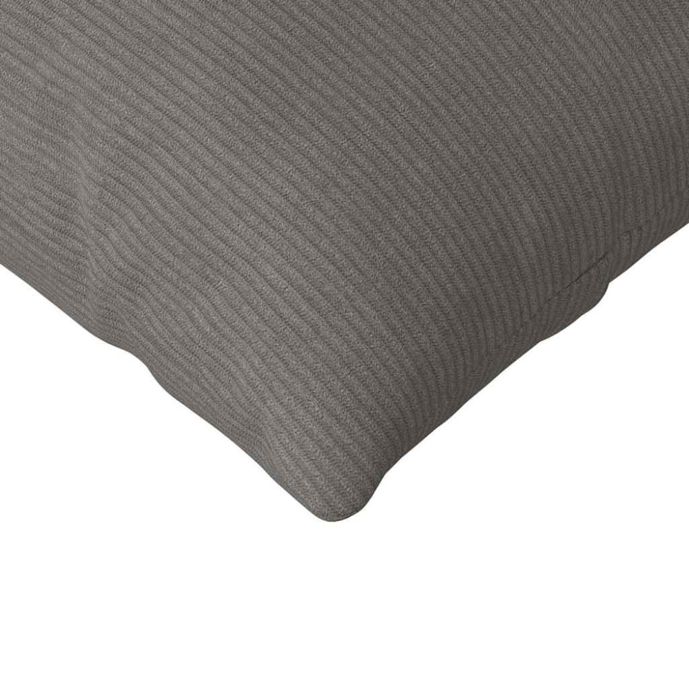 Produktbild för Sofakuddar 2 pcs Ljusgrå 200 x 40 cm Kordread tyg