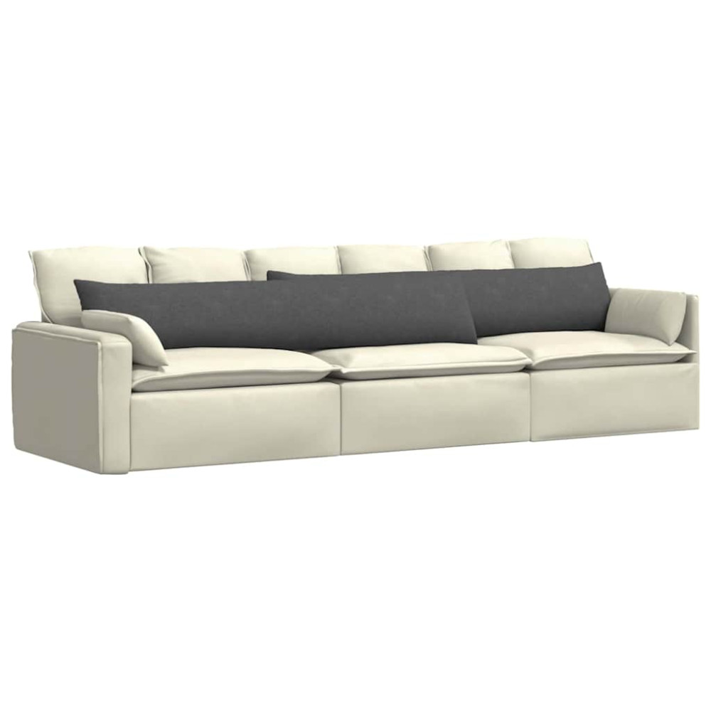 Produktbild för Sofakuddar 2 pcs Mörkgrå 200 x 40 cm Kordread tyg