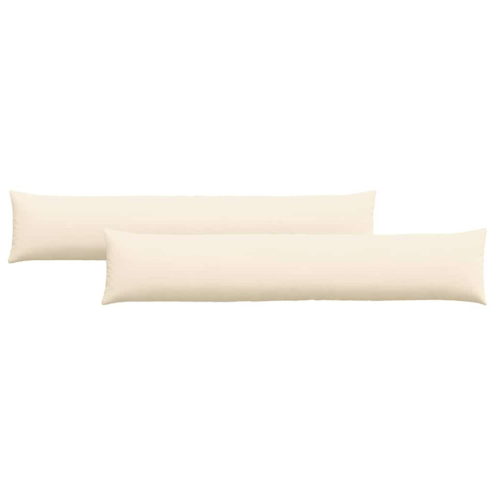 Produktbild för Sofakuddar 2 pcs Kräm 200 x 40 cm Kordread tyg