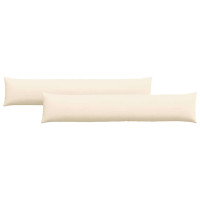 Produktbild för Sofakuddar 2 pcs Kräm 200 x 40 cm Kordread tyg