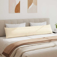 Produktbild för Sofakuddar 2 pcs Kräm 200 x 40 cm Kordread tyg