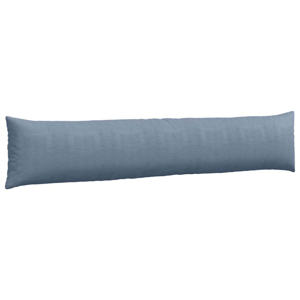 Produktbild för Sofakuddar 2 pcs Blå 200 x 40 cm Kordread tyg