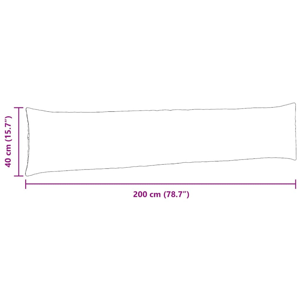 Produktbild för Sofakuddar 2 pcs Blå 200 x 40 cm Kordread tyg