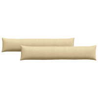 Produktbild för Sofakuddar 2 pcs Grågrön 200 x 40 cm Kordread tyg