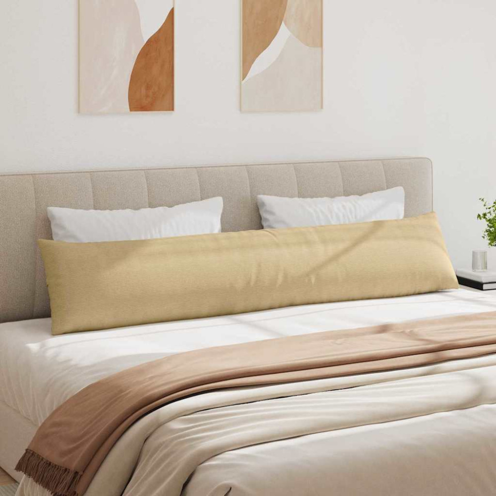 Produktbild för Sofakuddar 2 pcs Grågrön 200 x 40 cm Kordread tyg