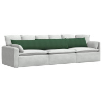 Produktbild för Sofakuddar 2 pcs Mörkgrön 200 x 40 cm Kordread tyg