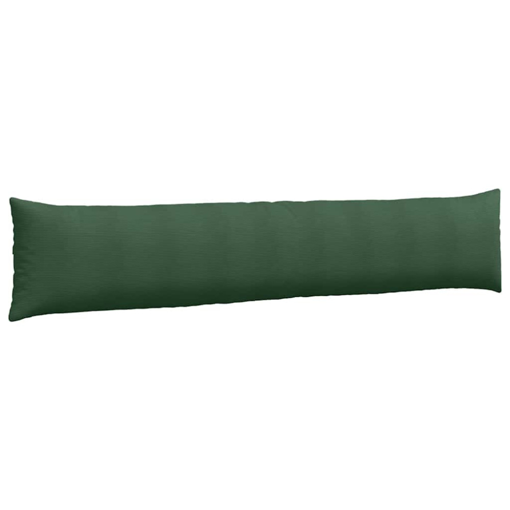 Produktbild för Sofakuddar 2 pcs Mörkgrön 200 x 40 cm Kordread tyg