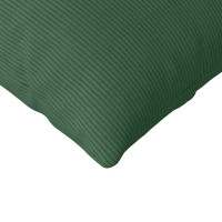 Produktbild för Sofakuddar 2 pcs Mörkgrön 200 x 40 cm Kordread tyg