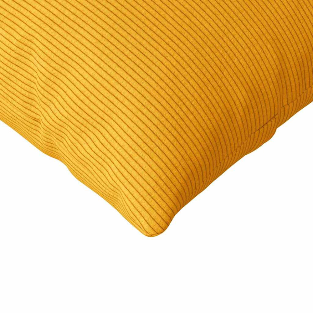 Produktbild för Sofakuddar 2 pcs Ljusgul 200 x 40 cm Kordread tyg