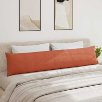 Produktbild för Sofakuddar 2 pcs Röd orange 200 x 40 cm Kordread tyg