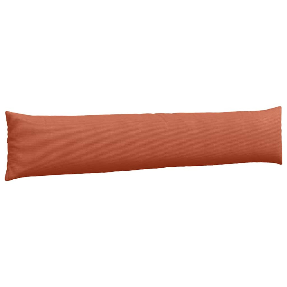 Produktbild för Sofakuddar 2 pcs Röd orange 200 x 40 cm Kordread tyg