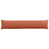 Produktbild för Sofakuddar 2 pcs Röd orange 200 x 40 cm Kordread tyg