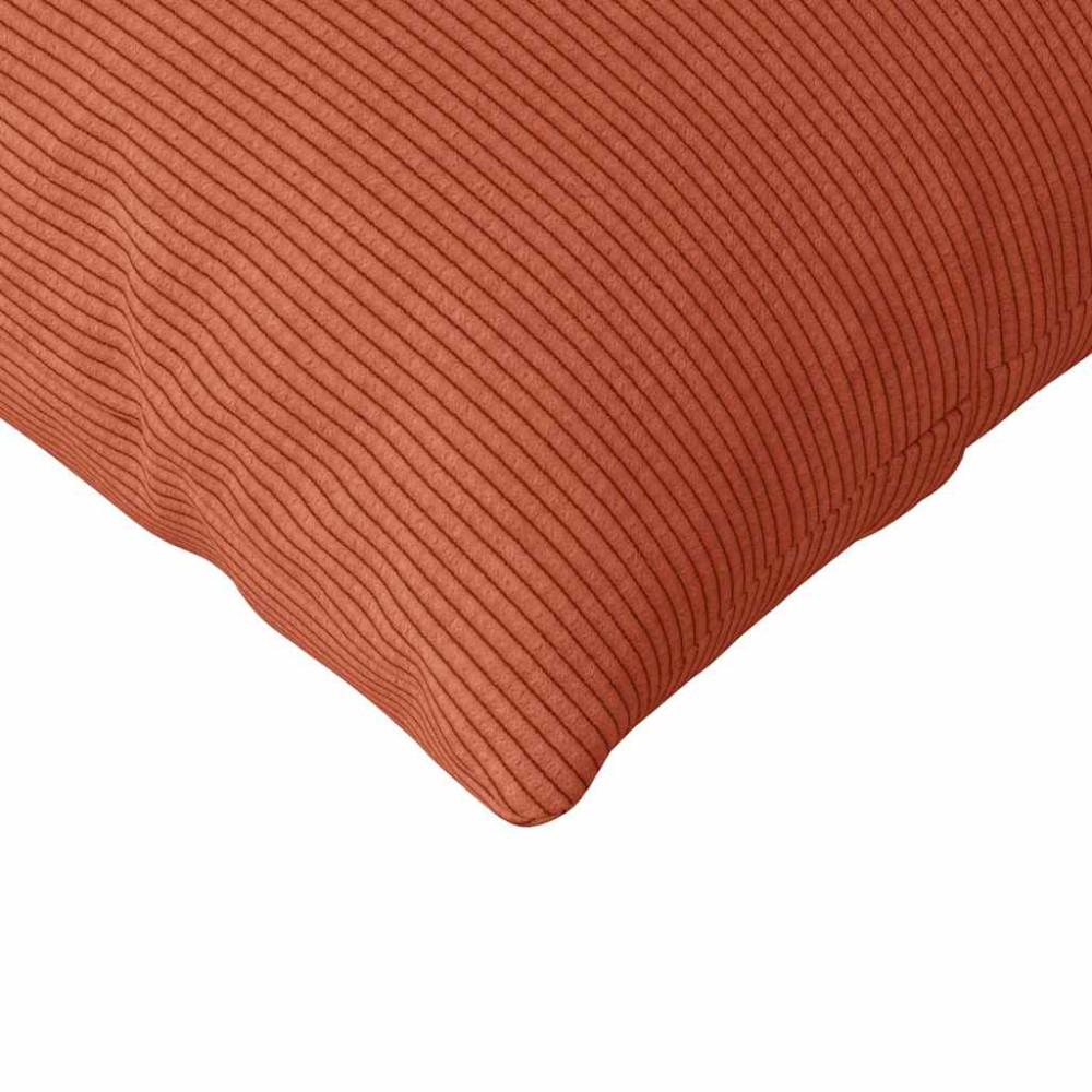 Produktbild för Sofakuddar 2 pcs Röd orange 200 x 40 cm Kordread tyg
