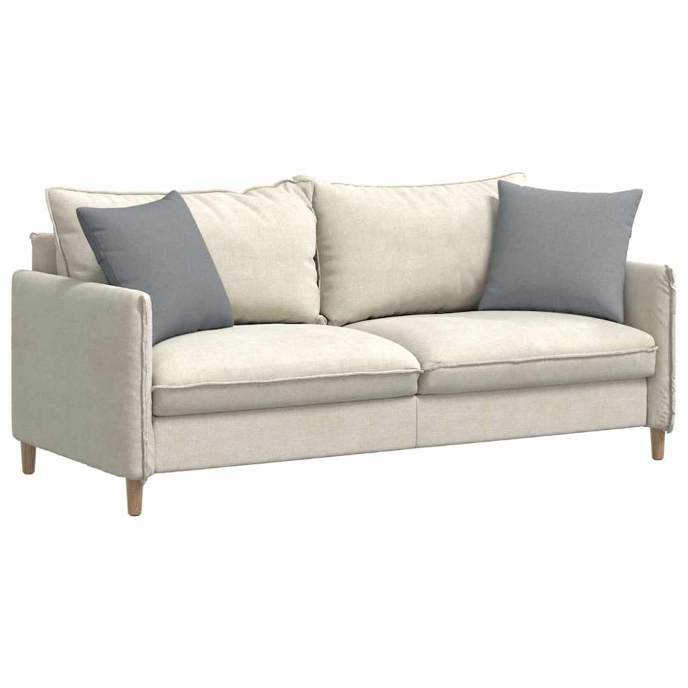 Produktbild för Sofakuddar 2 pcs Ljusgrå 45 x 45 cm tyg