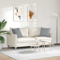 Produktbild för Sofakuddar 2 pcs Ljusgrå 45 x 45 cm tyg