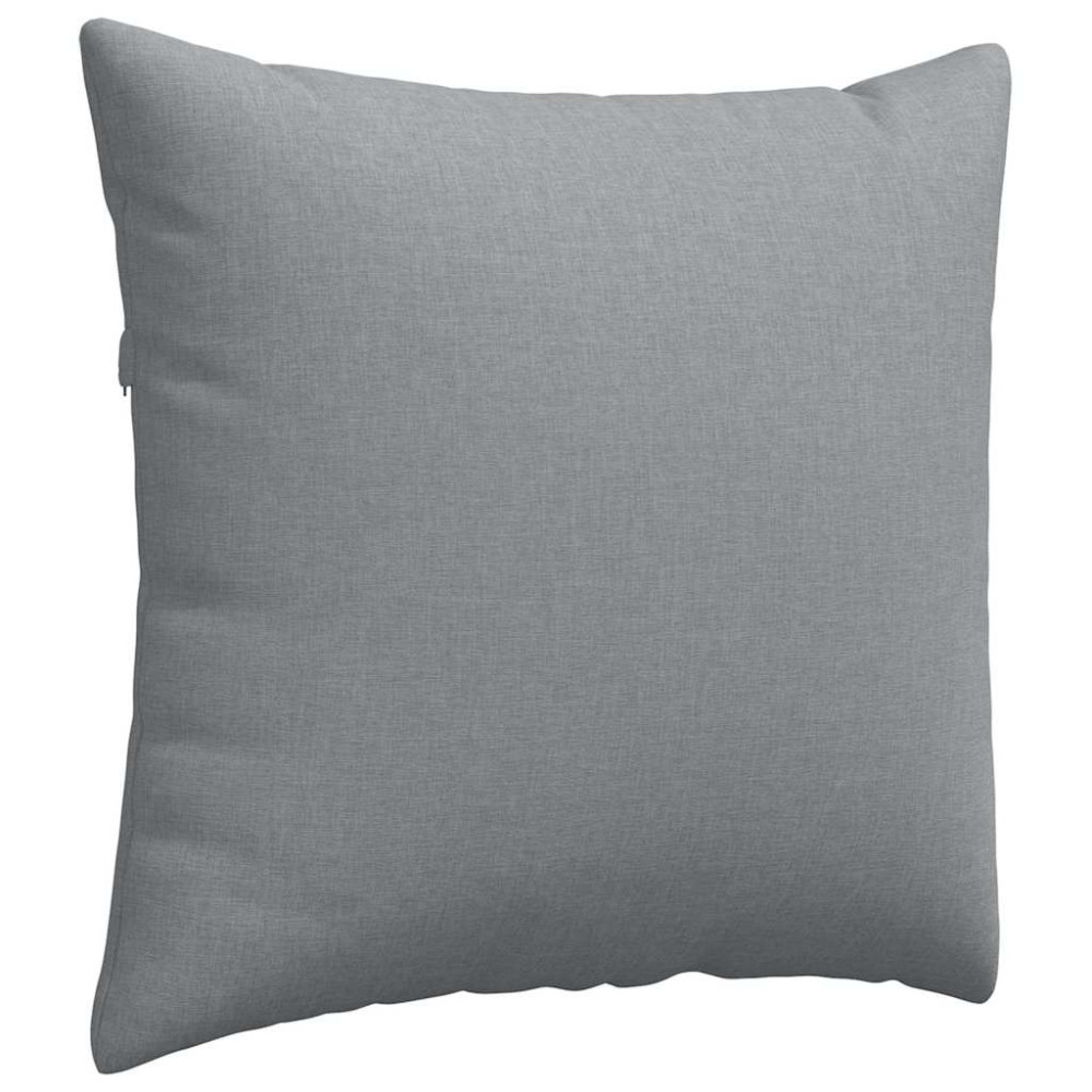 Produktbild för Sofakuddar 2 pcs Ljusgrå 45 x 45 cm tyg