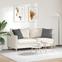 Produktbild för Sofakuddar 2 pcs Mörkgrå 45 x 45 cm tyg