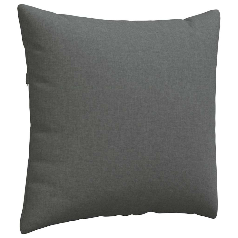 Produktbild för Sofakuddar 2 pcs Mörkgrå 45 x 45 cm tyg