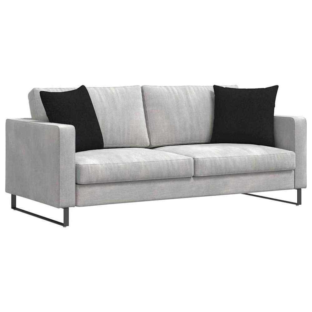 Produktbild för Sofakuddar 2 pcs Svart 45 x 45 cm tyg