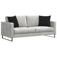 Produktbild för Sofakuddar 2 pcs Svart 45 x 45 cm tyg