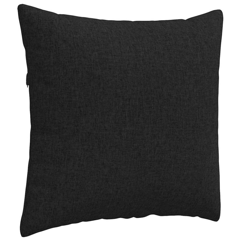 Produktbild för Sofakuddar 2 pcs Svart 45 x 45 cm tyg