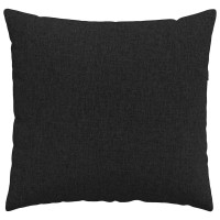 Produktbild för Sofakuddar 2 pcs Svart 45 x 45 cm tyg